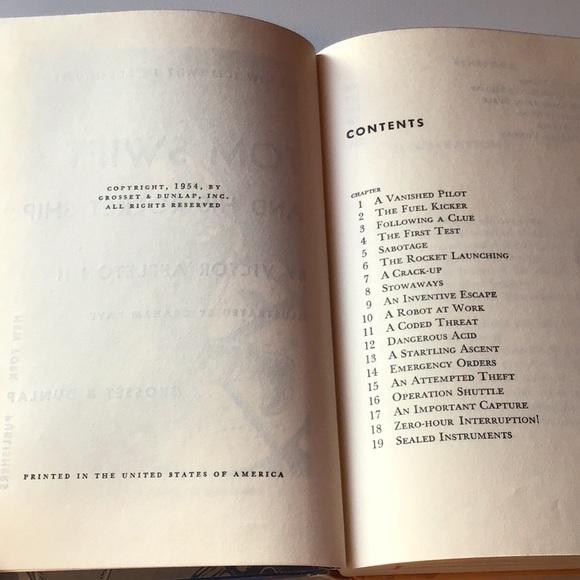 Tom Swift and His Rocket Ship book by Victor Appleton HC Grossett & Dunlap 1954 - Picture 7 of 11